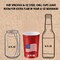 16 oz. Party Cups Flag Design for Cold Drinks, Sturdy and Durable, Disposable, Recyclable, Made in USA, Patriotic, Red, 12 Count